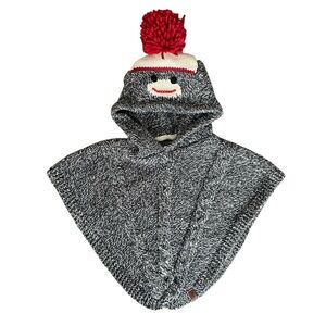 ROOTS BABY Monkey Face Poncho Sweater 0-12M